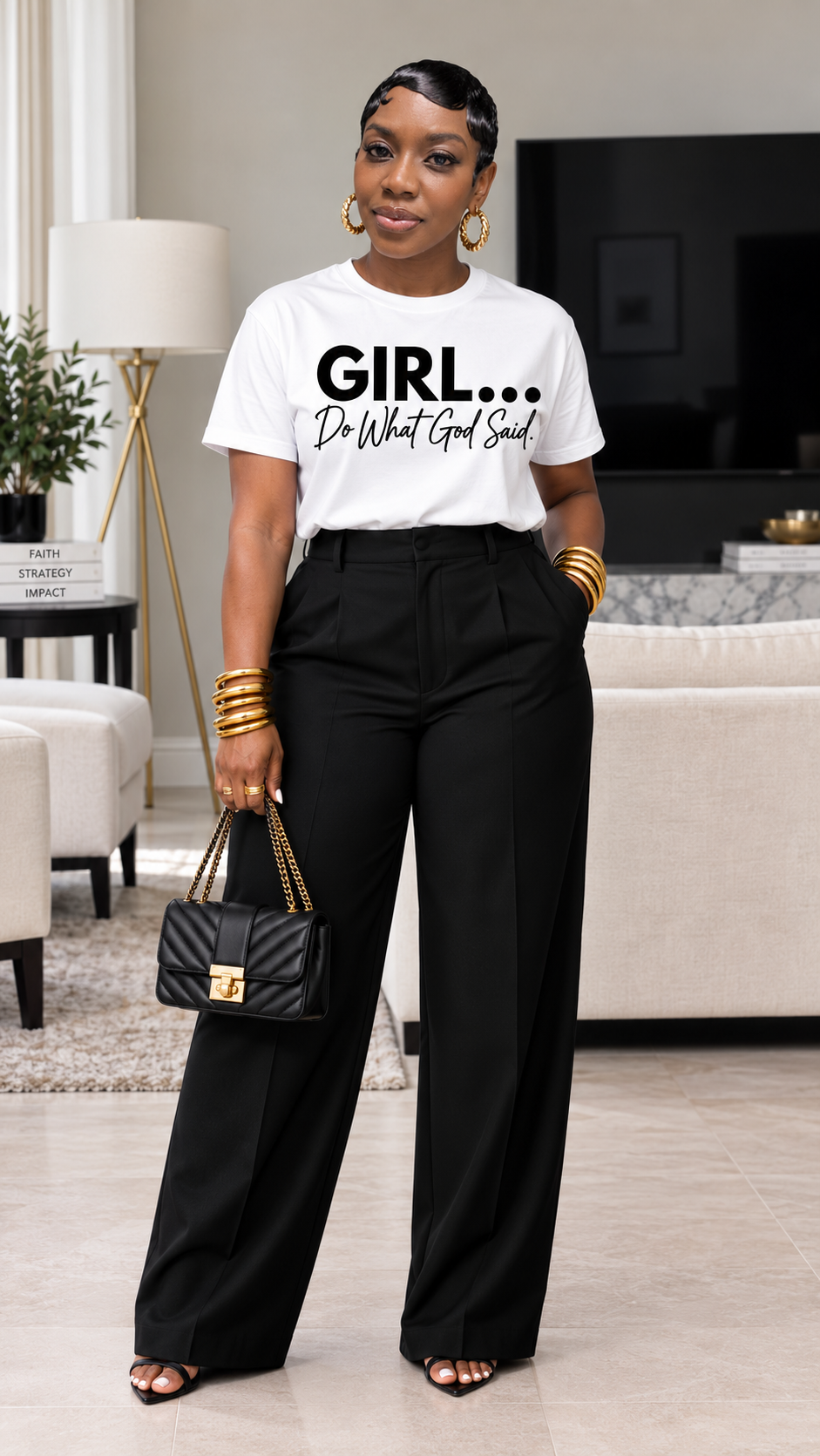 Girl... Do What God Said Christian Graphic Tee